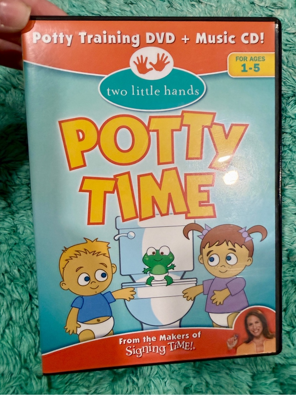 Potty Time DVD + Music CD - Blue